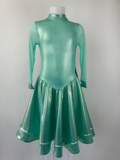 Juvenile Mint Shine Latin Dress