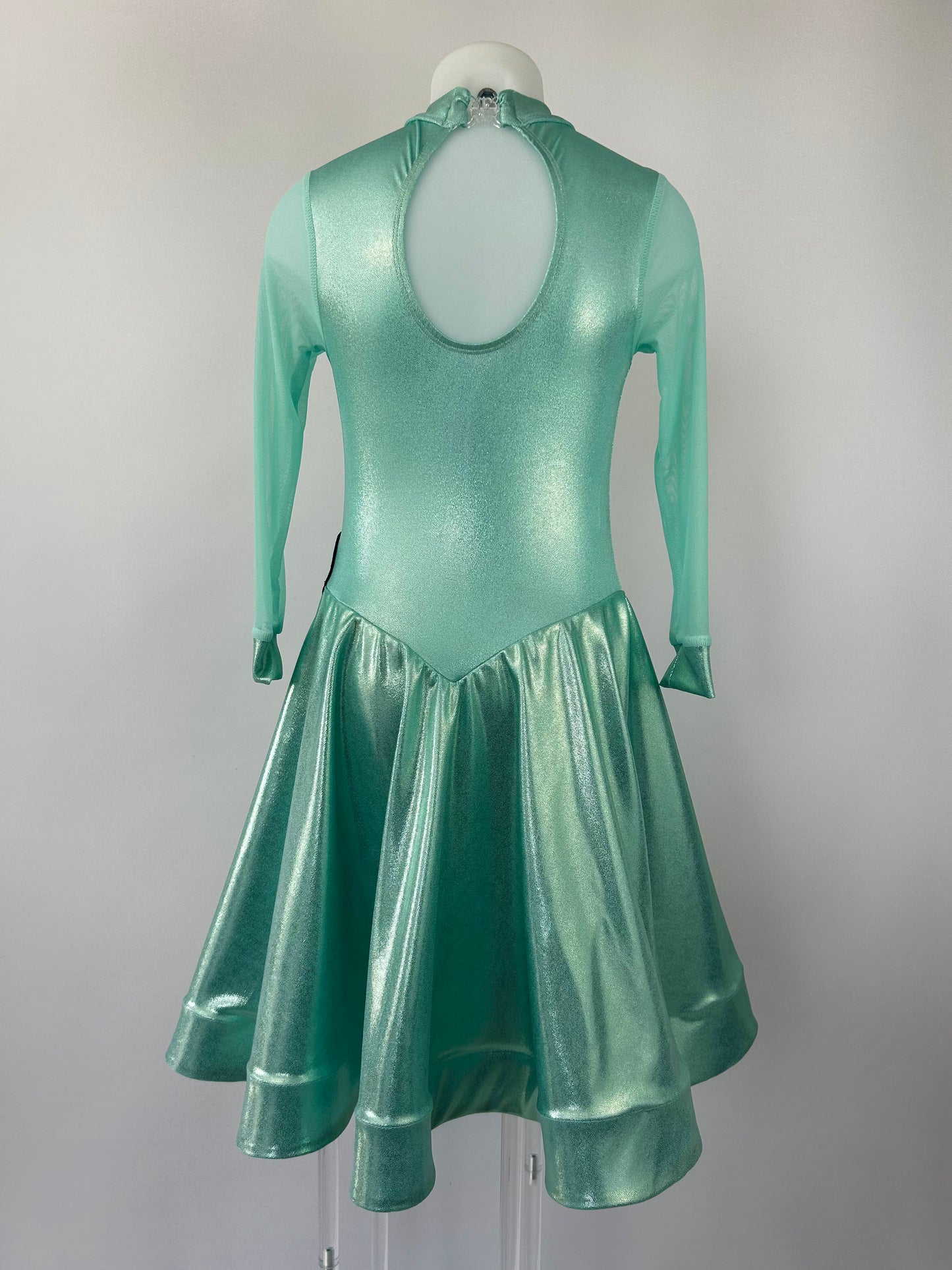 Juvenile Mint Shine Latin Dress