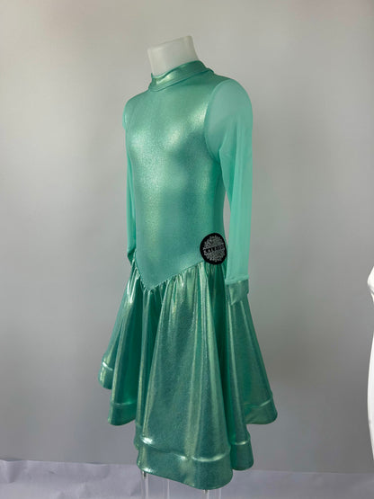 Juvenile Mint Shine Latin Dress