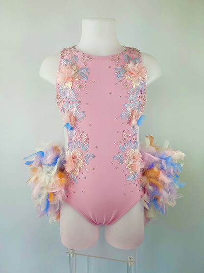 Pink Feather Show Costume