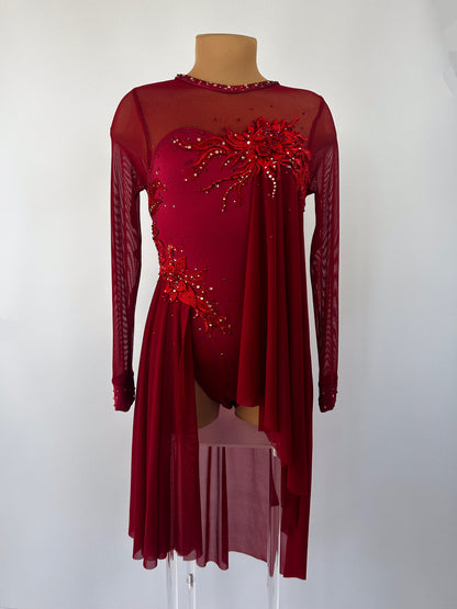 Wine Red lyrical dress