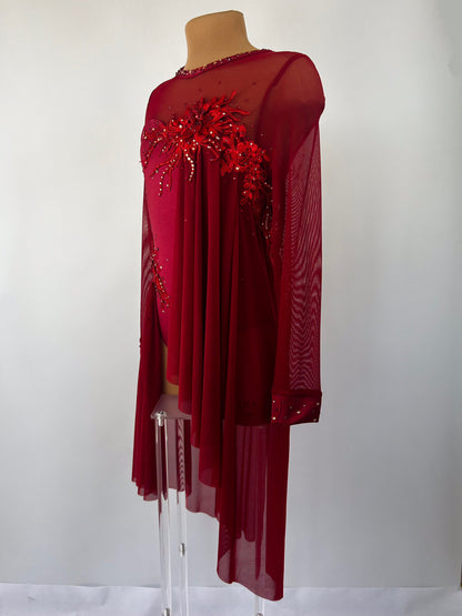 Wine Red lyrical dress