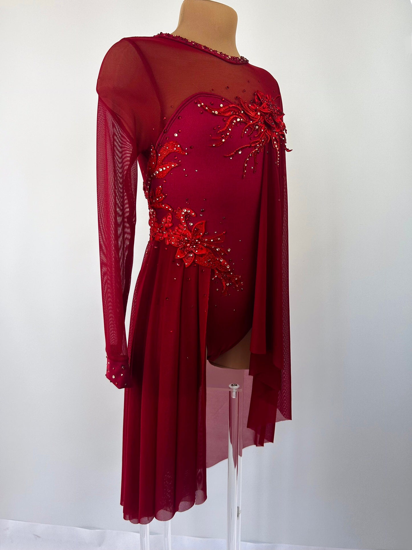 Wine Red lyrical dress