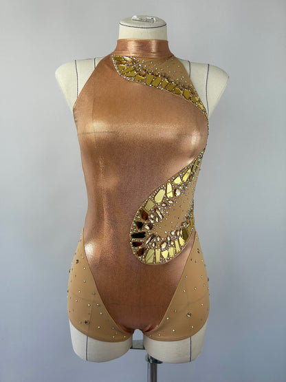 Gold Swirl Leotard