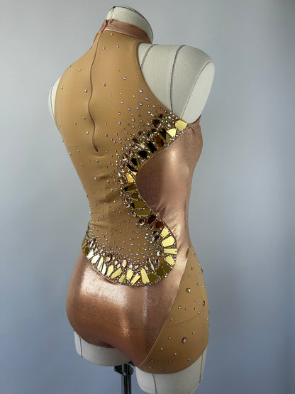 Gold Swirl Leotard