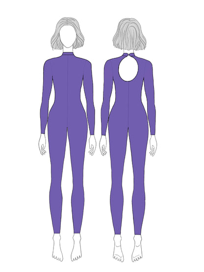 Long-sleeve catsuit